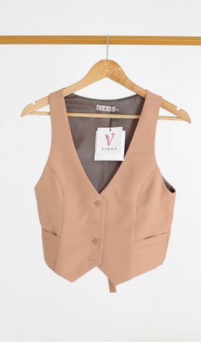 Жилет классический Бежевый
