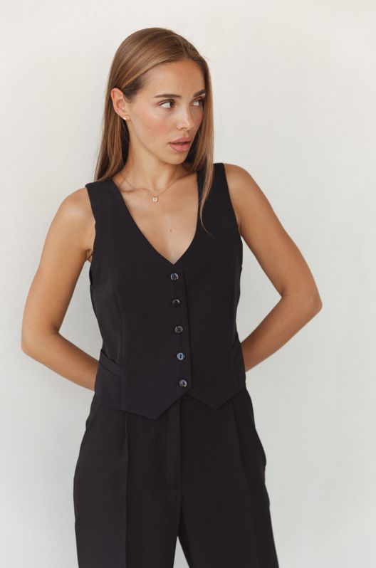 Жилет классический Черный