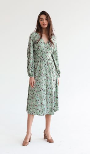 Платье из софта Весна Светло-бирюзовое