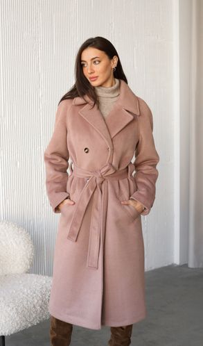 Пальто з кашеміру на теплому підкладі Кемел