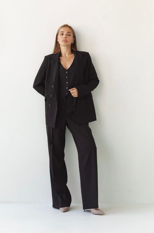 Костюм Трійка CHICAGO піджак Смарт жилет та штани-палаццо