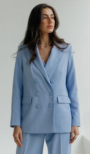 Пиджак Смарт Голубой