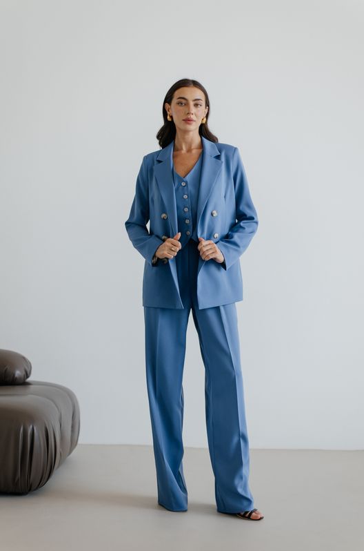 Костюм Трійка CHICAGO піджак Смарт жилет та штани-палаццо