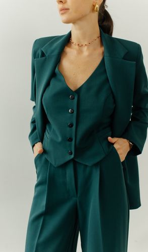 Костюм Трійка CHICAGO піджак Смарт жилет та штани-палаццо