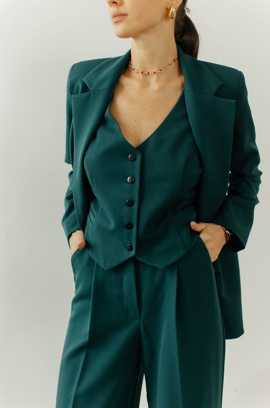 Костюм Трійка CHICAGO піджак Смарт жилет та штани-палаццо