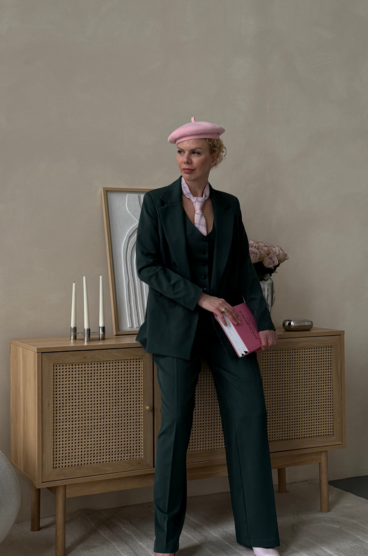 Костюм Трійка CHICAGO піджак Смарт жилет та штани-палаццо