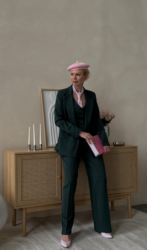 Костюм Трійка CHICAGO піджак Смарт жилет та штани-палаццо