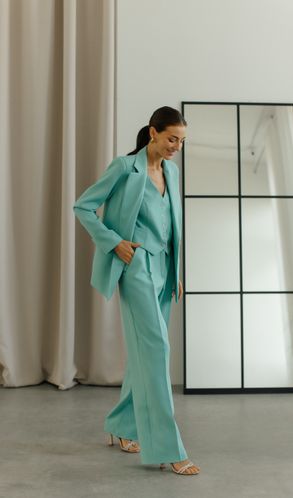 Костюм Трійка CHICAGO піджак Смарт жилет та штани-палаццо