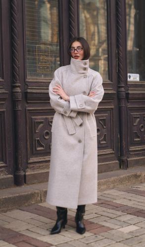 Зимове Пальто SYDNEYз вовни з високим воротом