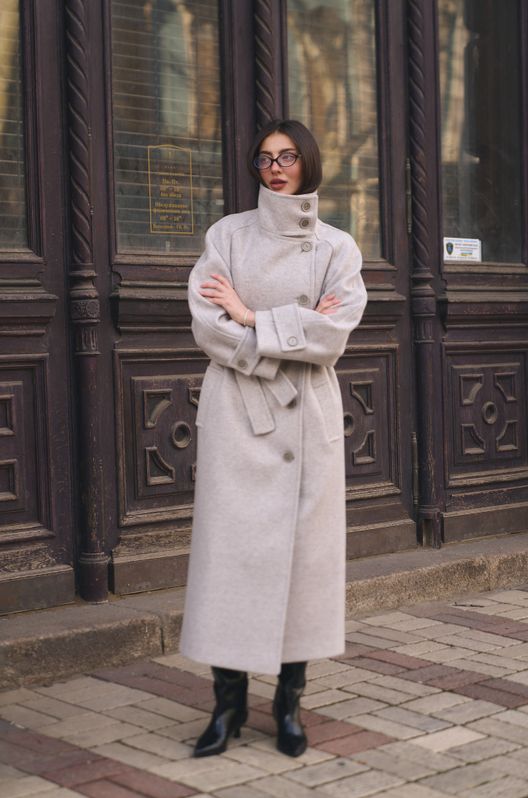 Зимове Пальто SYDNEYз вовни з високим воротом