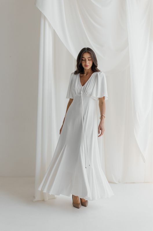 Романтичное Платье с воланами миди