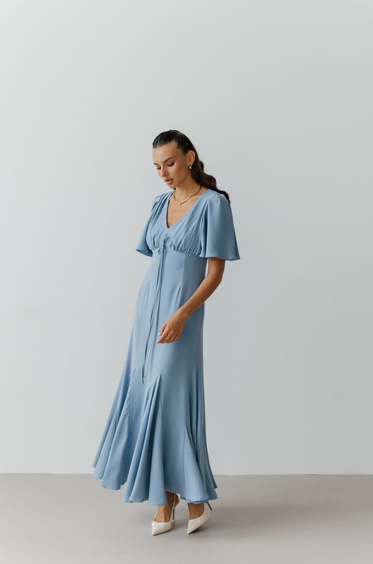 Романтичное Платье с воланами миди