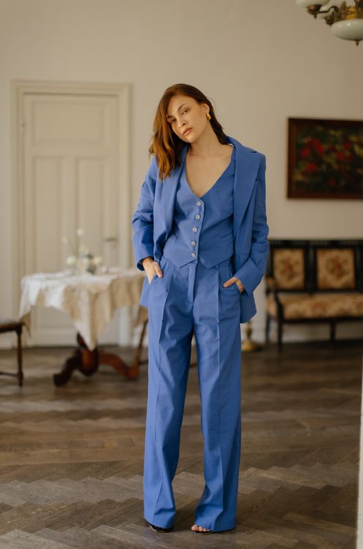 Брюки лляні MOROCCO Синій