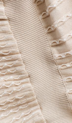 В'язане плаття RIENNA з рукавом 3/4 в довжині міді Бежева