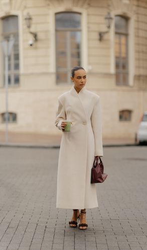 Классическое Пальто CHLOE Молочное