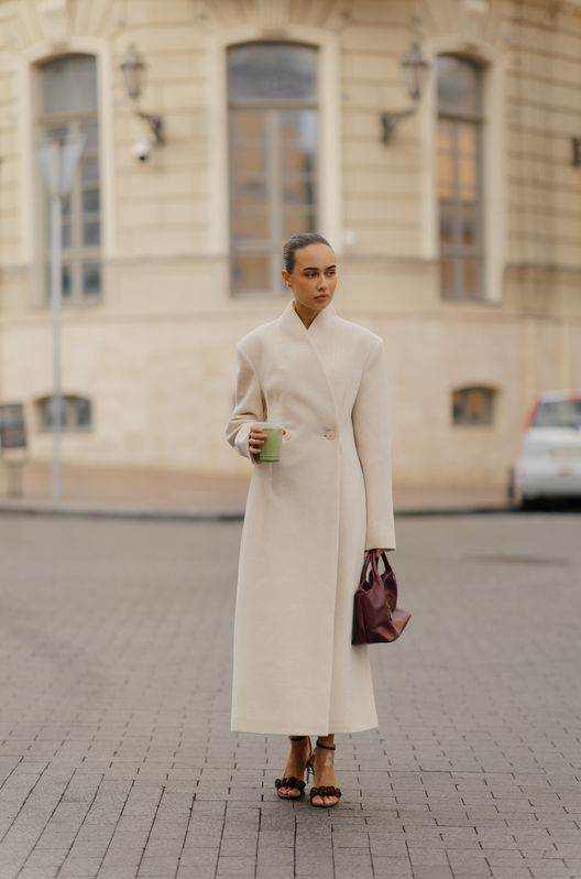 Классическое Пальто CHLOE Молочное