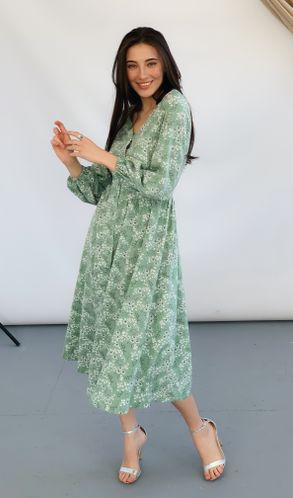 Платье из софта Весна Бирюзовое